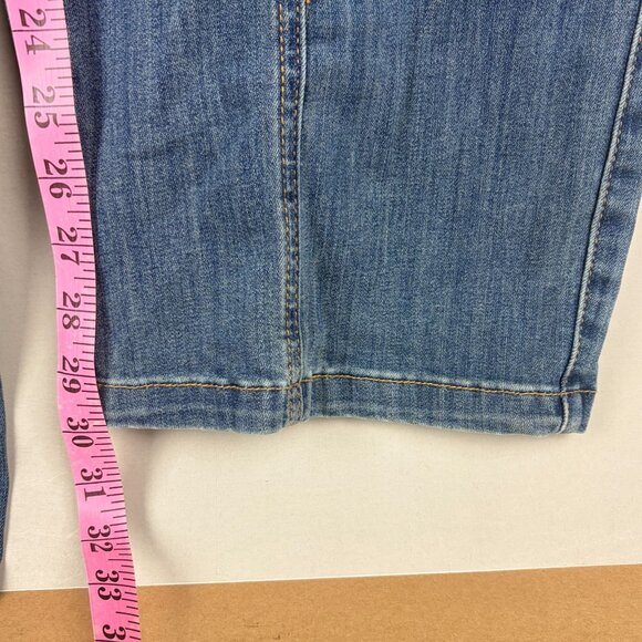 Judy Blue Straight Leg Elastic Waist Jeans Womens 16W/18W Blue Front Seam - Picture 6 of 8